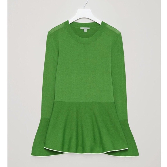 COS Tops - COS Green Bell Sleeve Blouse Eur L
